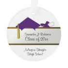 Purple Cap Graduation Acrylic Ornament