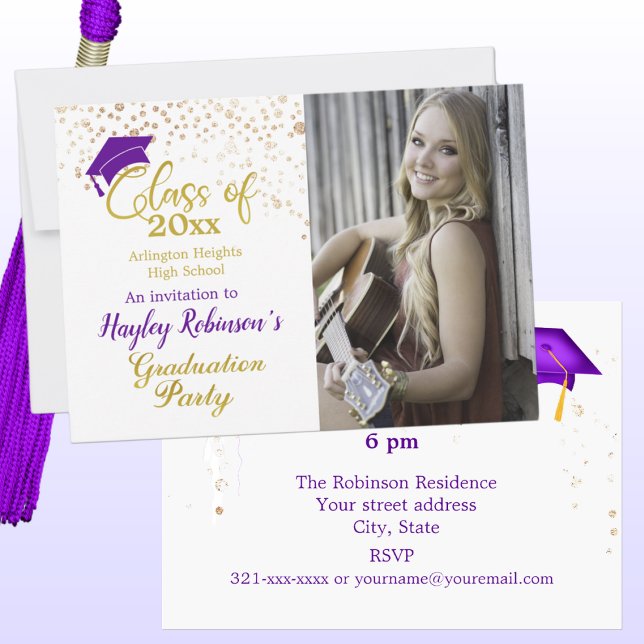 Purple Cap Photo Graduation Party (Creator Uploaded)