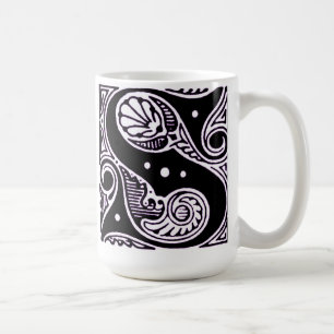 Purple Capital letter 'S' - Mug