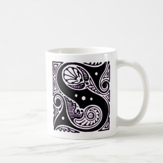 Purple Capital letter 'S' - Mug