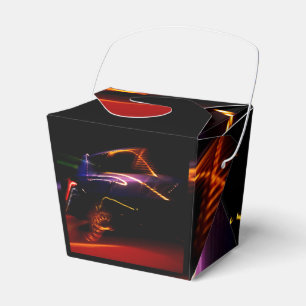 purple car dance favour box