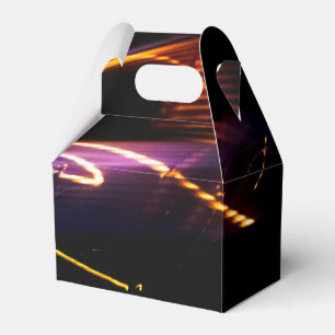 purple car dance favour box