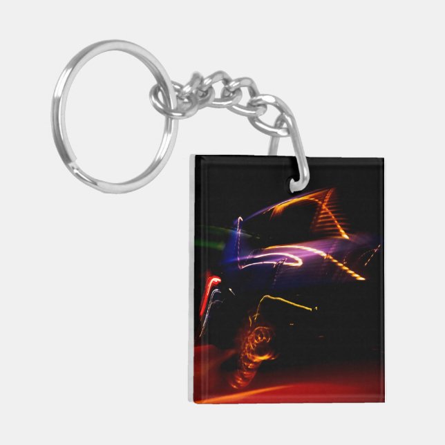 purple car dance key ring (Front Left)