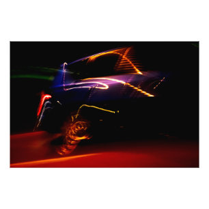 purple car dance photo print