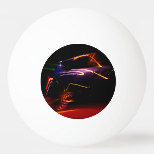 purple car dance ping pong ball