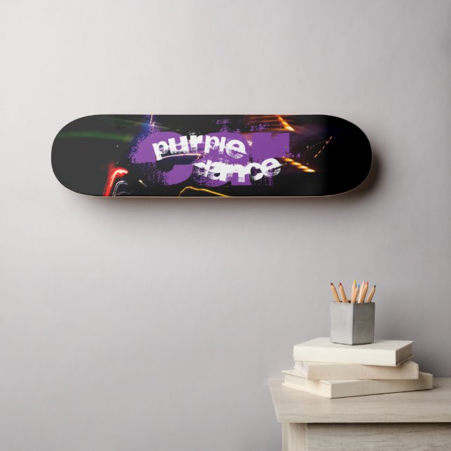 purple car dance skateboard (Wall Art (Horz))