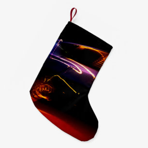 purple car dance small christmas stocking