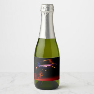 purple car dance sparkling wine label