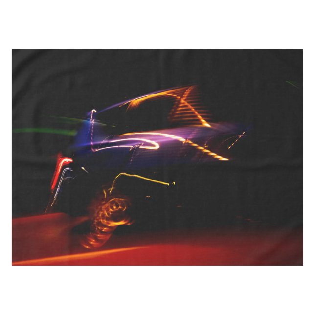 purple car dance tablecloth (Front (Horizontal))