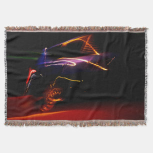 purple car dance throw blanket