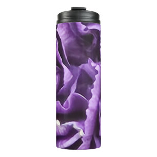 Purple Carnation Thermal Tumbler