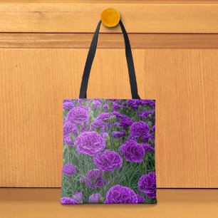 Purple Carnations Tote Bag