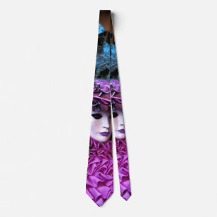 Purple Carnival Costume Tie