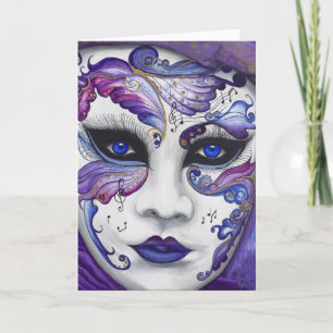 Purple Carnival Mask by PSOVART Card