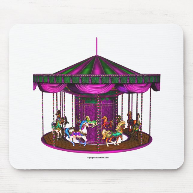 Purple Carousel Mouse Mat (Front)