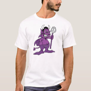 Purple Cartoon Demon T-Shirt