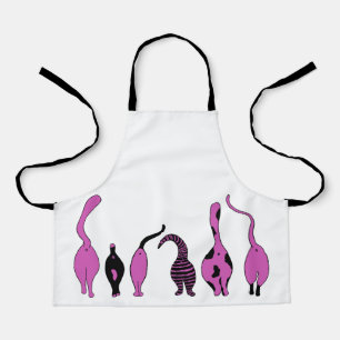 Purple Cat Butts Apron