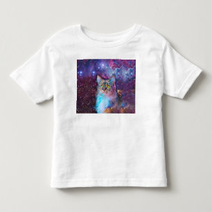 Purple cat in space toddler T-Shirt