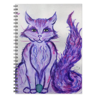 purple cat notebook