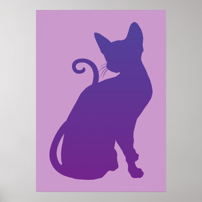 Purple Cat Poster (Front)