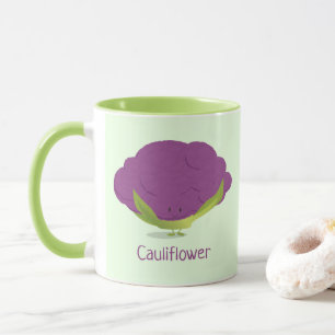 Purple Cauliflower character   Mug