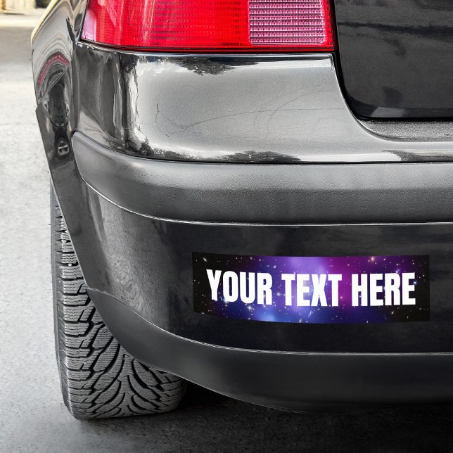Purple Celestial Space Photo Blank Bumper Sticker (Purple Celestial Space Photo Blank Bumper Sticker)
