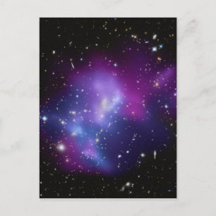 Purple Celestial Space Photo Blank Postcard