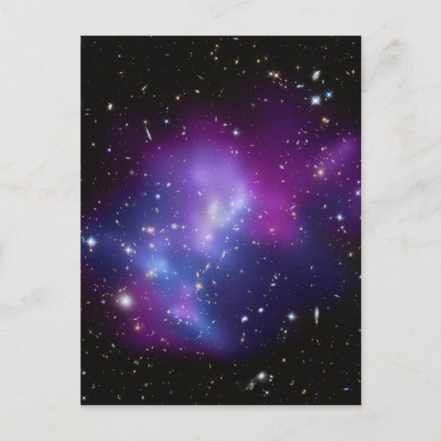 Purple Celestial Space Photo Blank Postcard (Front)