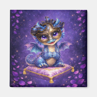 Purple Celestial Whimsical Dragon Magnet