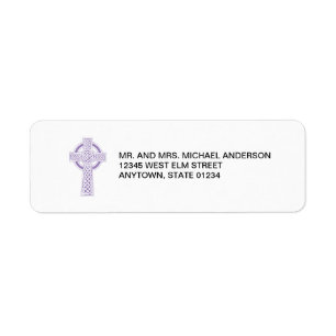 Purple Celtic Cross