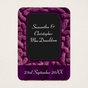 Purple celtic knot favour thank you tag