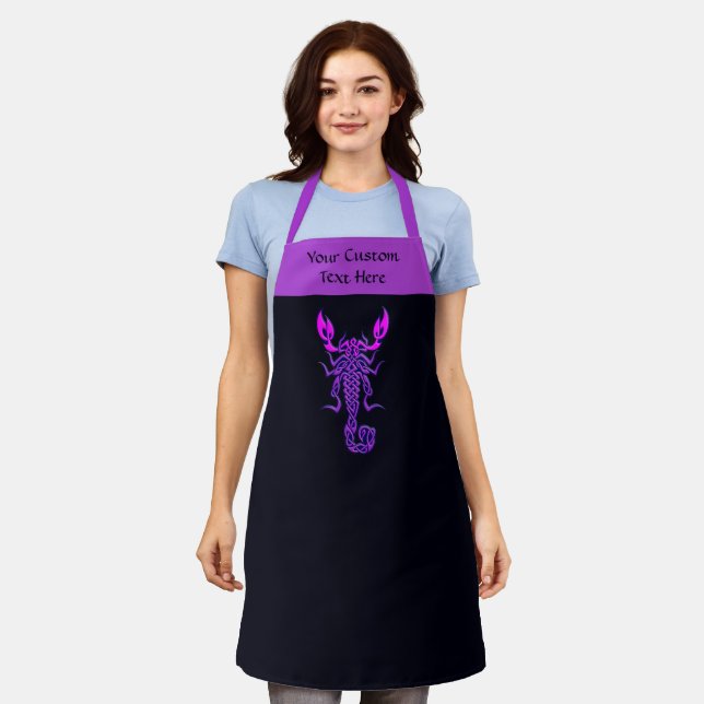 Purple Celtic Knot Scorpion Apron (Worn)