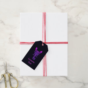 Purple Celtic Knot Scorpion Gift Tags