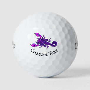 Purple Celtic Knot Scorpion Golf Balls
