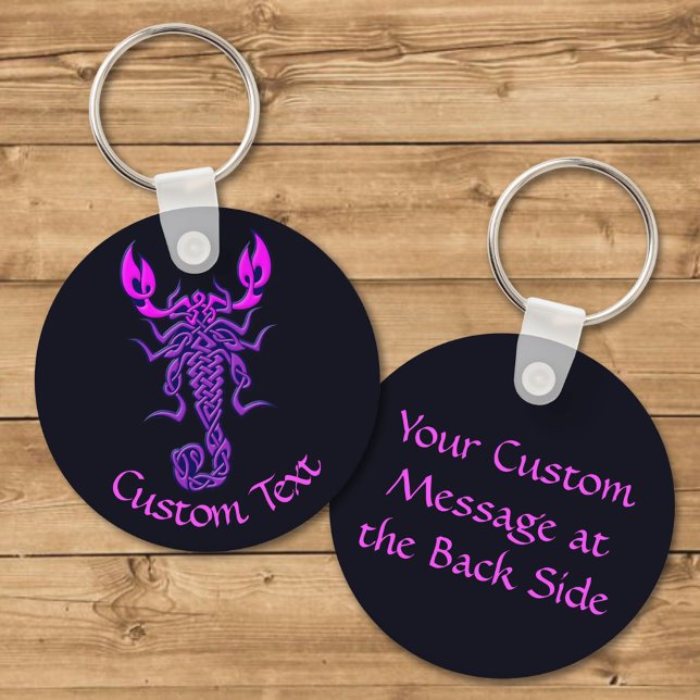 Purple Celtic Knot Scorpion Keychain (Creator Uploaded)