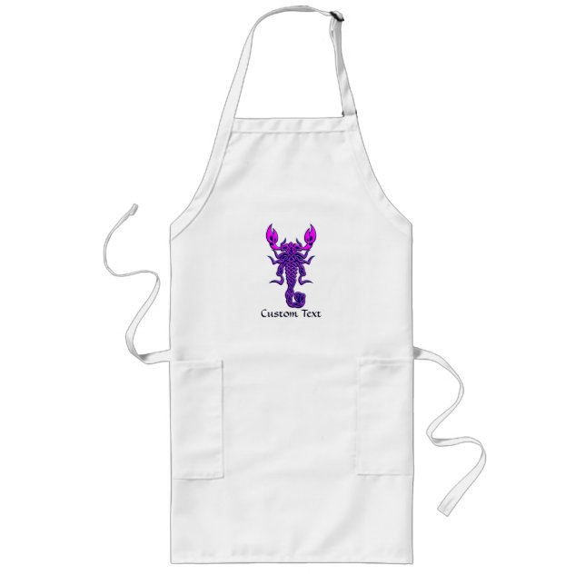 Purple Celtic Knot Scorpion Long Apron (Front)