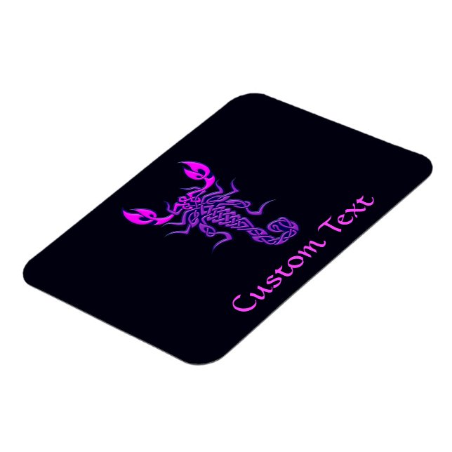 Purple Celtic Knot Scorpion Magnet (Left Side)