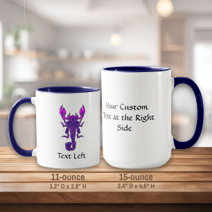 Purple Celtic Knot Scorpion Mug