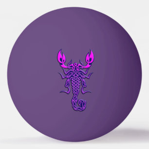 Purple Celtic Knot Scorpion Ping Pong Ball