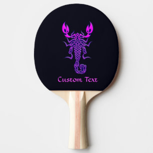 Purple Celtic Knot Scorpion Ping Pong Paddle