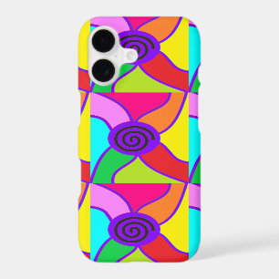 Purple centered hippie style art spiral scope fla