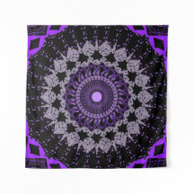 Purple Chakra Tapestry – Spiritual Wall Art