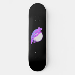 Purple Chameleon Skateboard