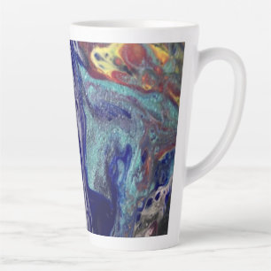 Purple chaos  latte mug