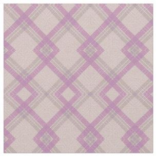 Purple check stripes  fabric