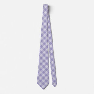 Purple Checker Pattern Tie
