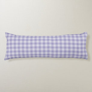 Purple Checkerboard Pattern Body Cushion