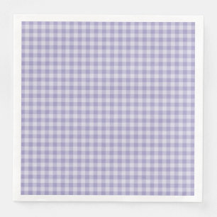 Purple Checkerboard Pattern Napkin