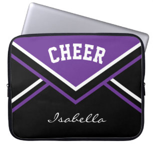 Purple Cheerleader Cheer Laptop Sleeve