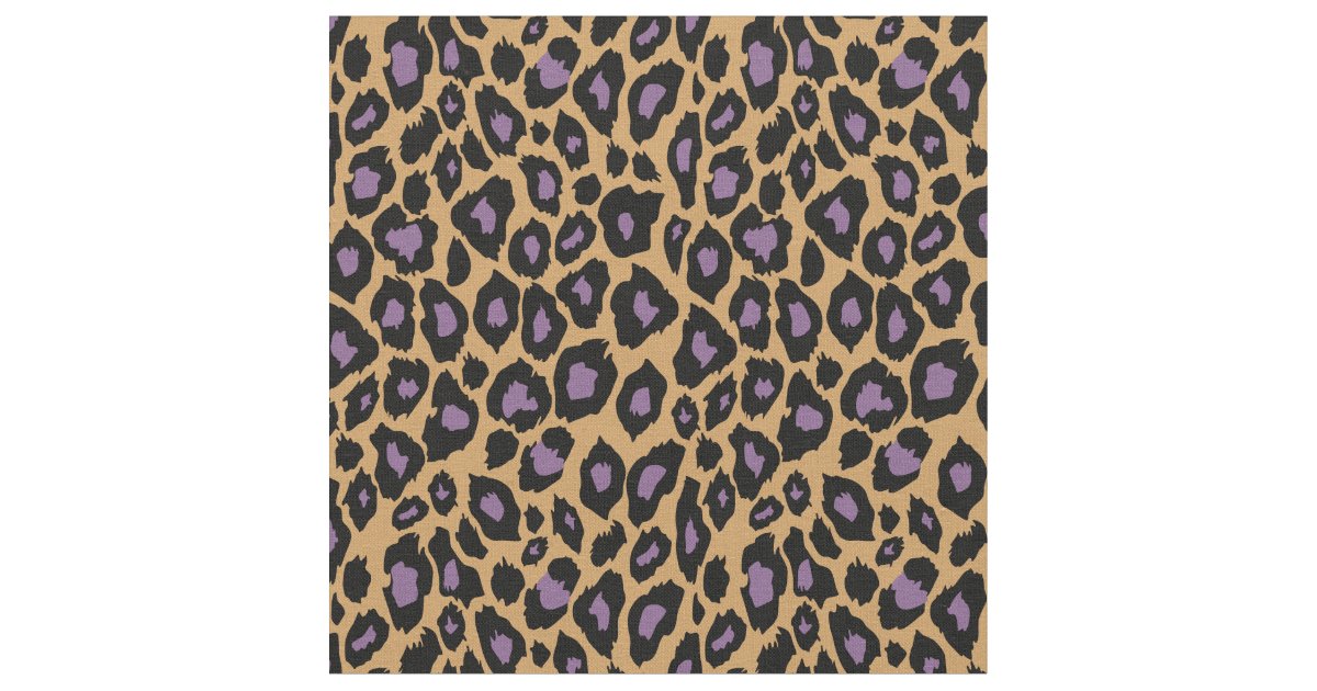 Purple Cheetah Pattern Fabric | Zazzle